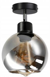 BERGE Sklenená LED stropná lampa 1xE27 - dymová guľa