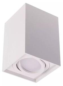 Biele prisadené výklopné svietidlo hranaté GU10 – LED lustre a svietidlá > LED stropné svietidlá