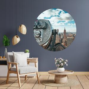 PIPPER. Textilná kruhová nálepka na stenu "New York 2" Veľkosť: 120 cm