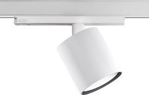 Ivela LED lištový reflektor Perfetto Puro, 3-fázový, biely, 940, Biela / opálová, Chodba, Hliník, Moderný, Koľajnicový systém