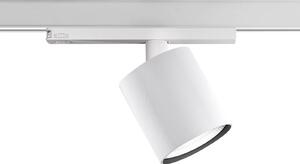 Ivela LED lištový reflektor Perfetto Puro, 3-fázový, biely, 930, Biela / opálová, Chodba, Hliník, Moderný, Koľajnicový systém