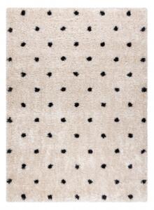 Koberec FLUFFY 2370 shaggy bodky - krém / antracit