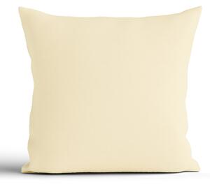 Bavlnená obliečka na vankúš Renforcé 40 × 40 cm - Jasmine pastelovo žltá