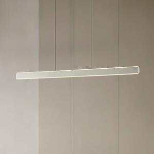 Lucande LED závesné svietidlo Arvon, hliníková farba, 117 cm, stmievateľné,, Hliník / sivá / zinok, Obývacia izba / jedáleň, kov, Moderný, Závesné svietidlo