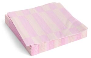 Papierové servítky Pattern Lunch Light Pink/Rose – set 20 ks