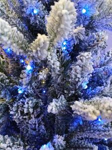QVC Luxusný 3D vianočný stromček / jedľa / 180 cm / 600 LED Deluxe / 132 farebných efektov / zasnežený