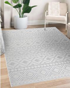 Koberec SOLE D3851 Boho, romby - ploské tkanie béžový
