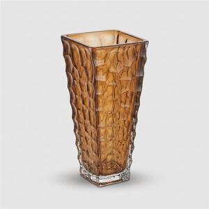 KRIŠTÁĽOVÁ VÁZA BOHEMIA MARBLE HONEY 305MM