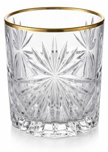 BOHEMIA PRESTIGE FIORE GOLD POHÁR NA WHISKY 320ML SADA 6KS