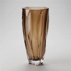 KRIŠTÁĽOVÁ VÁZA BOHEMIA BARLEY TWIST HONEY 305MM