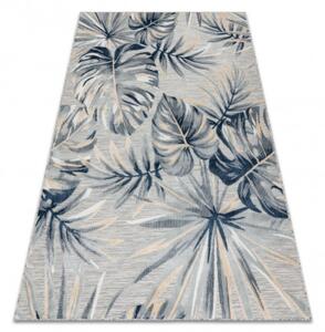 Koberec štrukturálny BOTANIC 65265 Listy Monstera - sivý