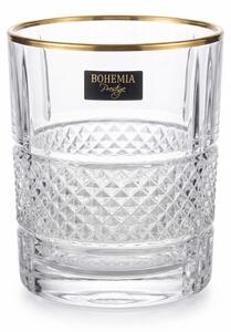 BOHEMIA PRESTIGE ELEGANTE GOLD POHÁR NA WHISKY 340ML SADA 6KS