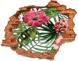 Foto fotografie diera na stenu Tropické kvety nd-c-74294338
