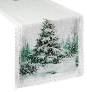 VIANOČNÝ BEHÚŇ NA STÔL XMAS9 40X140 CM VZOROVANÁ