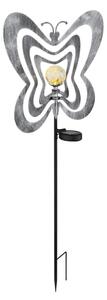 Globo 36581 - LED solárne svietidlo LED/0,06W/3V IP44 strieborný motýľ