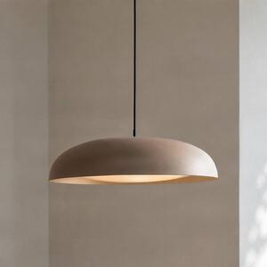 Lindby LED závesné svietidlo Florie, béžové, Ø 40 cm, kov, Krémová / jantárovo žltá, Obývacia izba / jedáleň, kov, Moderný, Závesné svietidlo