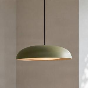 Lindby LED závesné svietidlo Florie, zelené, Ø 40 cm, kovové, Zelená, Obývacia izba / jedáleň, kov, Moderný, Závesné svietidlo