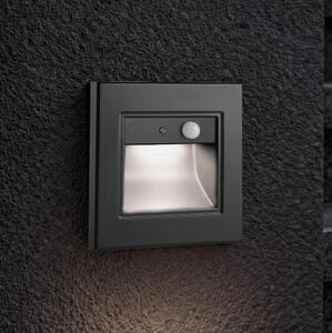 Brilagi - LED schodiskové svietidlo so senzorom STEP LIGHT LED/1,5W/230V IP44 čierna