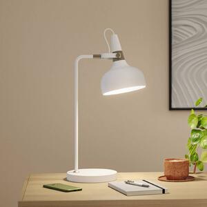 Paulmann Stolová lampa Juna STYLE, biela, výška 51 cm, kovová, Biela / opálová, Obývacia izba / jedáleň, kov, Moderný, Stojacie svietidlo