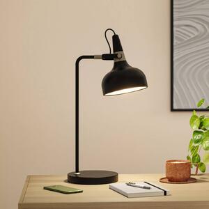 Paulmann Stolová lampa Juna STYLE, čierna, výška 51 cm, kovová, Čierna, Obývacia izba / jedáleň, kov, Moderný, Stojacie svietidlo