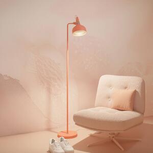 Paulmann Stojacia lampa Juna STYLE, broskyňová, výška 158 cm, kov, Žltá / oranžová, Obývacia izba / jedáleň, kov, Moderný, Stojaca lampa