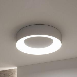 Paulmann Stropné LED svetlo Smart Casca, hliník, Ø 40 cm, RGBW, IP44, Hliník / sivá / zinok, Obývacia izba / jedáleň, kov, Moderný, Závesné svietidlo