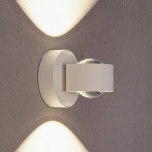 Paulmann LED vonkajšie nástenné svietidlo na batérie Zorik, biele, 10 cm, IP44, stmievač, Biela / opálová, Kúpeľňa, Plast, Moderný, Nástenné svietidlo