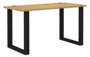 Písací stôl LUGANO 138 cm s kovovými nohami Farba: Dub artisan