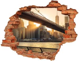 Fototapeta diera na stenu Brooklyn bridge nd-c-91387944