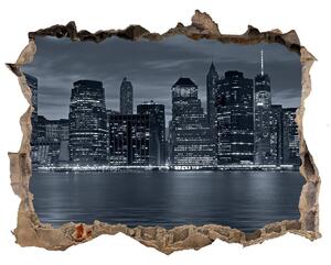 Fototapeta díra na zeď 3D New york v noci nd-k-81226490