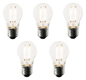 Sada 5 inteligentných LED žiaroviek E27 P45 4,5 W 470 lm 1800-4000K