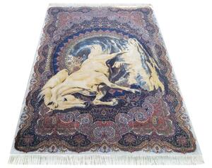 Koberec Exkluzívny Qum Silk 04 modrý