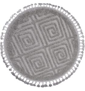 Koberec BERBER 7061 svetlosivý kruh