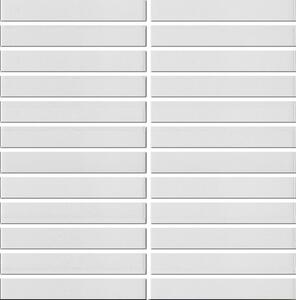 Keramická mozaika Premium Mosaic Kit Kat white 30x30 cm mat MOSKK2WHM