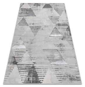 Koberec LIRA E1627 Trojuholníky geometrický, štrukturálny, glamour - sivý