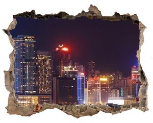 Fototapeta díra na zeď Hong kong v noci nd-k-103649415