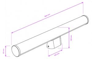 Brilagi - LED osvetlenie zrkadla do kúpeľne TUBE LED/15W/230V 3000/4000/6500K IP44 chróm