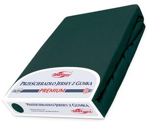 JERSEY PRESTIERADLO PREMIUM 90X200 CM TMAVOZELENÉ