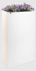 Eshop-kvetinace.sk Interiérový kvetináč ELEMENTO, materiál MDF, výška 100 cm, biely
