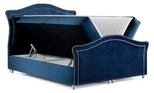 Kontinentálna jednolôžková posteľ 120x200 VARIEL 2 - svetlá modrá + topper ZDARMA