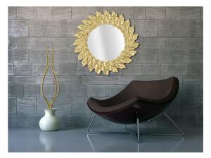 Nástenné zrkadlo v zlatej farbe Mauro Ferretti Aton, ⌀ 73 cm