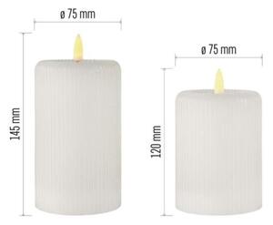 SADA 2x LED sviečky LED/4xAA + diaľkové ovládanie