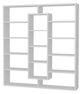 Dizajnový regál Xiola 135,7 cm biely