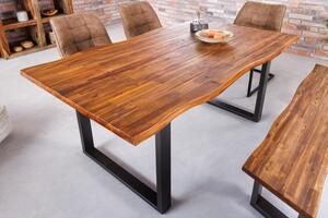 Jedálenský stôl Genesis hnedý 140cm akáciová 35mm