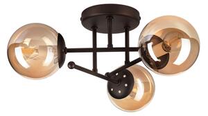 Prisadený luster MALENA 3xE14/5W/230V hnedá/dymová béžová