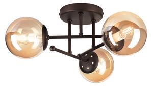 Prisadený luster MALENA 3xE14/5W/230V hnedá/dymová béžová