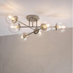 Prisadený luster MALENA 6xE14/5W/230V matný chróm/číre