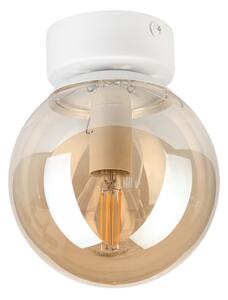 Stropné svietidlo ELIAS 1xE14/5W/230V pr. 13 cm biela/dymová béžová