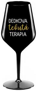 Čierny nerozbitný pohár na víno 470 ml - DEDKOVA TEKUTÁ TERAPIA