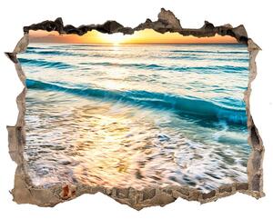 Nálepka fototapeta 3D Sunset beach nd-k-64168411